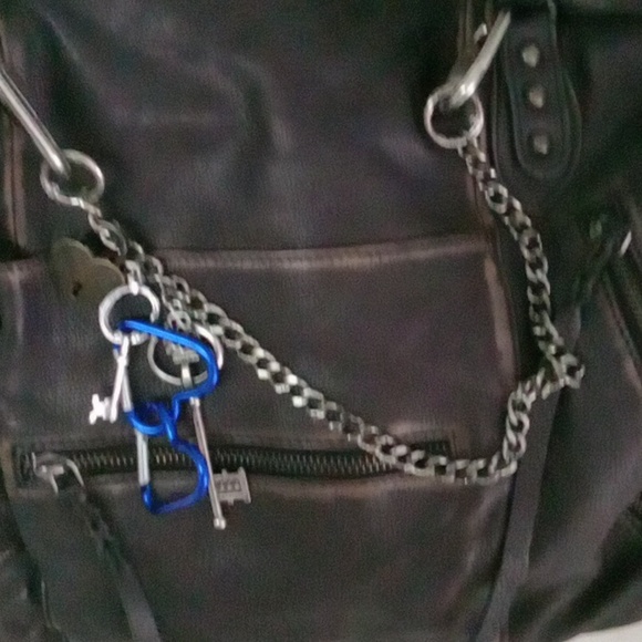 Free People 'WTF' Emerson Distressed Black Leather Hobo Bag - Picture 14 of 14